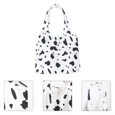  Cow Print Canvas Bag Crossbody Shoulder Sling Gifts For Women Lunch Girls • £11.15