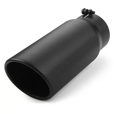 Bolt On Diesel Exhaust Tip 5  Inlet 6  Outlet 15inch Long Black Stainless Steel • $38.70