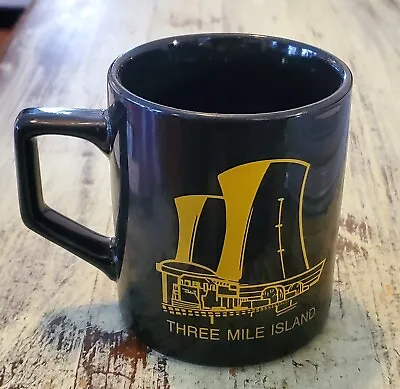 UNUSED Vintage Bechtel Three Mile Island Clean-up Coffee Mug Black 3.5  • $59.95