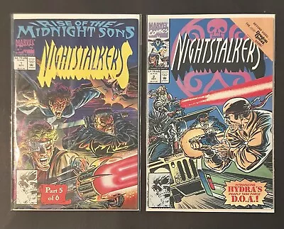 Nightstalkers 1 & 2 (marvel 1992) 1st Solo Series 🔑 W/poster 🔥 Nice!! • $2.99