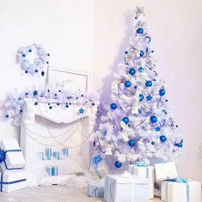 White Christmas Tree 5/6/7/8/9FT Xmas Trees Decorations 1.5M 1.8M 2.1M 2.4M 2.7M • $999.99