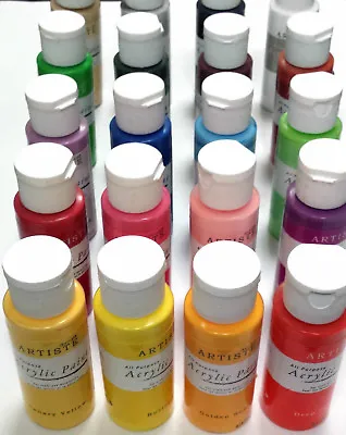 £123.85 • Buy Docraft Artiste Craft Acrylic Paint Bottles 88 Colours.  Matt, Metallic Or Pearl