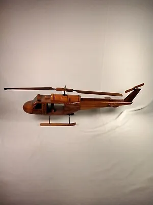 $20 • Buy Bell UH-1 Huey Iroquois Slick Army USMC Marine Woden Helicopter Model 
