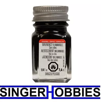 Testors 1147TT Enamel 1/4 Oz Gloss Black Model Paint NEW SEALED TES1147TT HH • $6.99