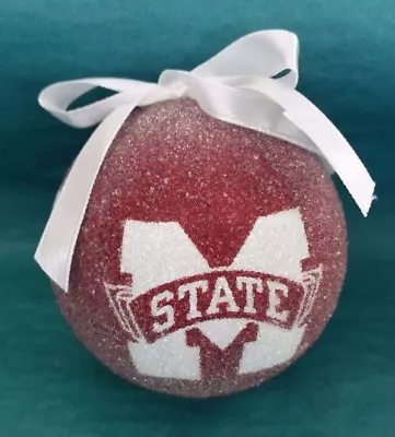 Mississippi State Bulldogs “Bully” Styrofoam Christmas Ornament Football College • $10.95