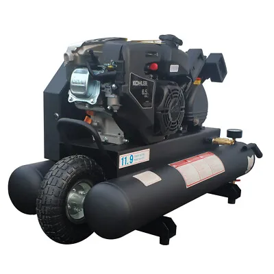 6.5HP Gsa-Powered Engine Piston Air Compressor Wheelbarrow KOHLER 10Gal Tank • $888