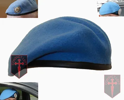 NEW High Quality United Nations UN Beret All Sizes (Sky Light Blue Army Military • £15