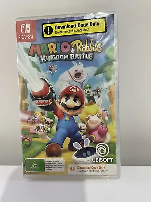 Mario + Rabbids Kingdom Battle Nintendo Switch PAL SEALED - Code And Case Only • $29.95