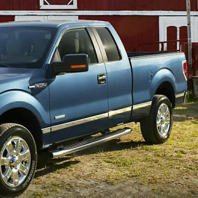 Stainless Body Side Molding Trim 2009-2014 F150 SuperCab 6.5' Bed N/Flare 1.5''  • $110