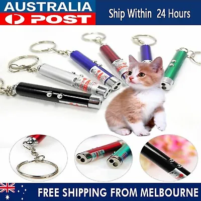 Mini Cat Dog Pet Toy Red Laser Light LED Pointer Pen Lazer Interactive Training • $18.99