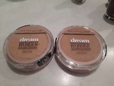 2 Maybelline Dream Wonder Pressed Powder Foundation 90 Caramel • $24.95