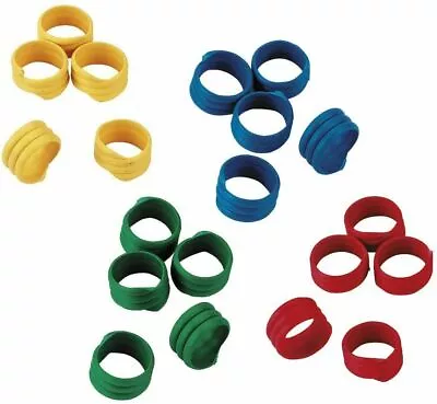 16mm Poultry Spiral Leg Rings Chicken Duck Hen Hatching Eggs • £4.99