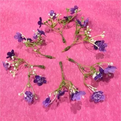 Artificial Forget-Me-Not Wild Flower Purple Sprigs For Crafting • £3.99