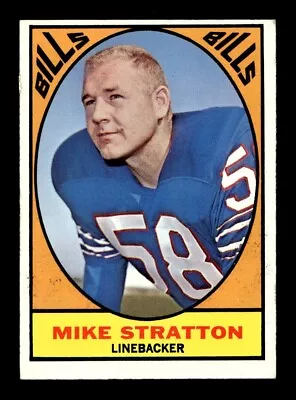 1967 Topps #29 Mike Stratton Bills EX+ *2a • $2