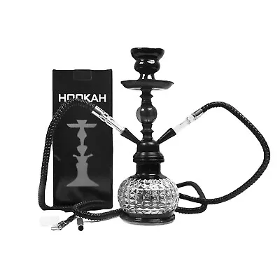 Black Hookah Traditional Gift Collectible 2 Hose Premium Shisha Complete Set AU • $50.36