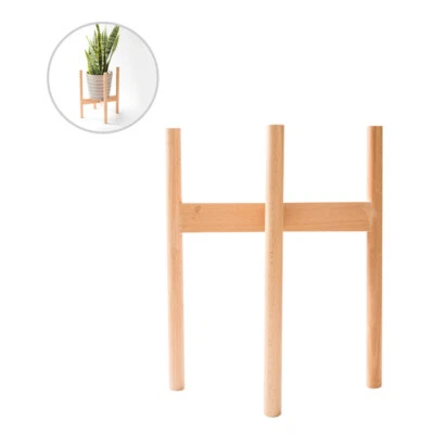 £8.99 • Buy Wooden Shelf Rack Holder Plant Flower Pot Stand Wood Home Garden Display Tool