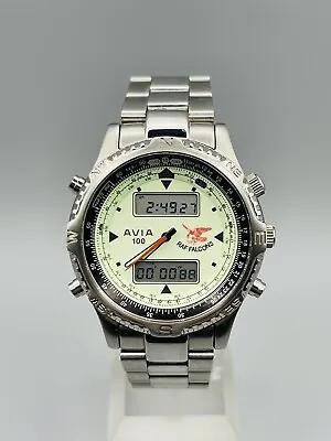 Rare Avia RAF Falcons Watch Green Dial Military Watch • £199