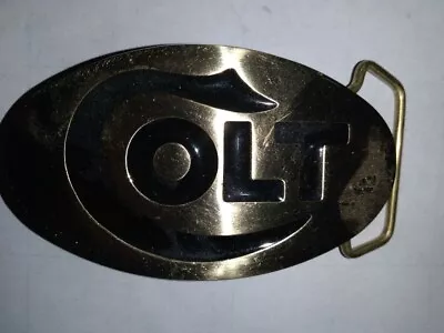 Vintage COLT Brass Belt Buckle • $41