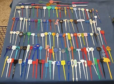 Vintage Approx 150 Hors D' Oeuvre / Swizzle Sticks Great Variety • $7.99