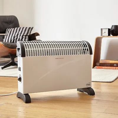 £29.99 • Buy Neo Radiator Convector Heater 3 Heat Settings Free Standing Thermostat Control