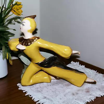 Vintage Napco Pottery Ceramic Mid Century Art Deco Dancer Figurine K2291 • $29.75