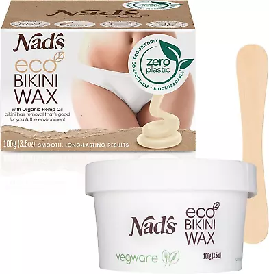 Nad's Eco Bikini Wax Professional Salon Quality Microwaveable Hard Stripless & • £12.23