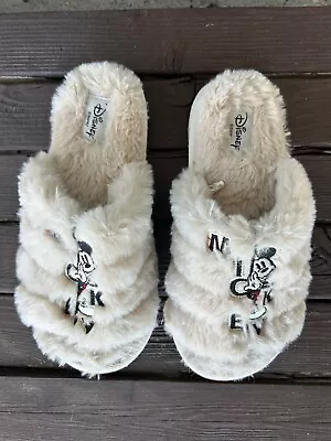 Disney Mickey Mouse Fuzzy Clog Slippers House Shoe For Kids Large (12) • $19.99