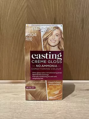 £18.95 • Buy L'Oreal Paris Casting Creme Gloss Semi-Permanent Hair Dye 8304 Sweet Honey
