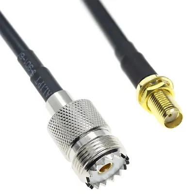 RG58 SO239 UHF Female SO-239 Jack To SMA FEMALE Connector Coaxial Lot RF Cable • $4.08