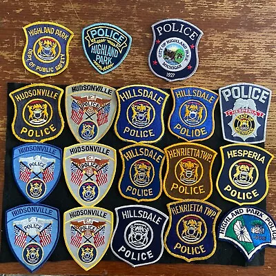 Vintage Obsolete State Of Michigan Police Patches Mixed  Lot Of 18. Item 229 • $10