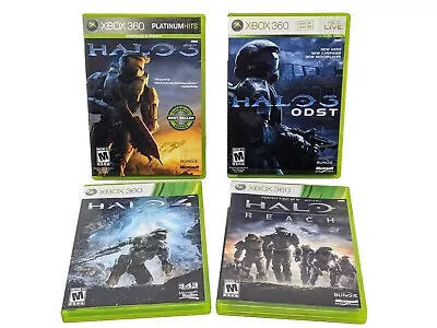 Halo 3 4 3 ODST & Reach ~ Lot Of 4 Games Bundle XBOX 360 Collection Set Tested • $49.99