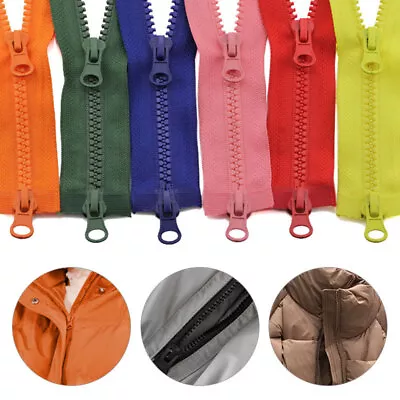 100-150cm 2 Way Chunky Zip Size #5 Open End Double Slider Strong Fastener Zipper • £3.72