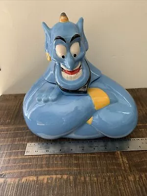 Walt Disney Aladdin The Genie 11  Ceramic Cookie Jar Vtg Blue NIB • $23.99