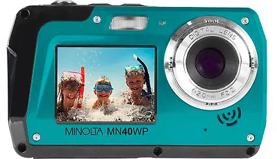 Minolta - MN40WP 48.0 Megapixel Waterproof Digital Camera - Blue • $99.99