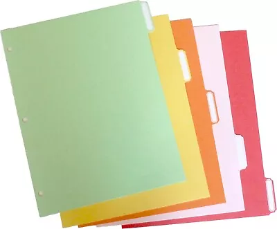 Martha Stewart Home Office Avery Paper Dividers 8-1/2 X 11 5-Tab 21121 • $10.99