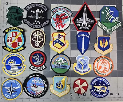 Vintage LOT OF 20 Military Patch Lot Of USAF Army Patches Multinational Force • $5