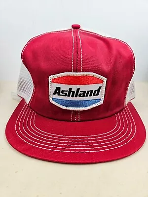 Vintage K Products Ashland Oil Gas Patch Trucker Hat Snapback Cap • $25
