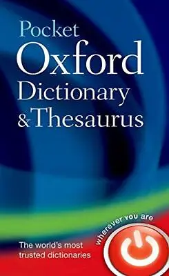 £4.06 • Buy Pocket Oxford Dictionary And Thesaurus