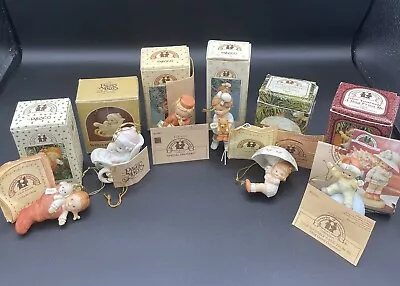 ENESCO - Memories Of Yesterday: Ornaments - Lot Of 6 Figures Box + Papers 1990s • $44.99