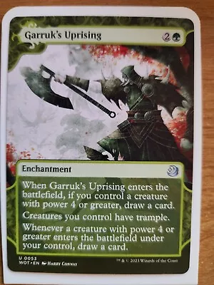 Garruk's Uprising NM Wilds Of Eldraine: Enchanting Tales MTG FREE SHIPPING • $1.99