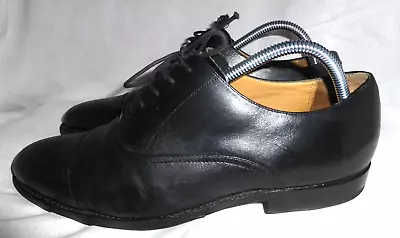 Charles Tyrwhitt Men Black Leather Lace Up Derby Shoe Size Uk 9 Eu 43 Us 10 Vgc • £40