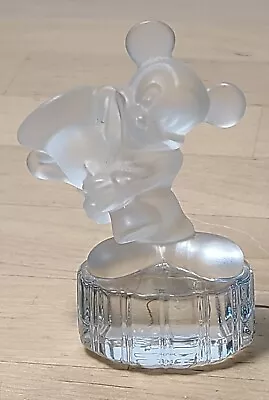 GOEBEL Germany  DISNEY CRYSTAL FIGURINE Mickey Mouse  Holding TROPHY       (B6) • $14.99