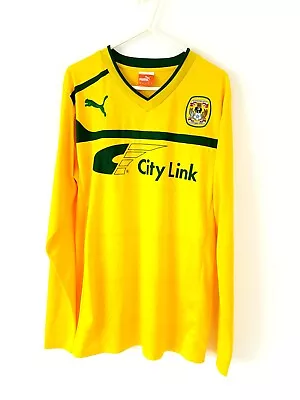 Coventry City Away Shirt 2012. Small. Original Puma. Yellow Long Sleeves Adults  • £16.99