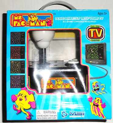 New Ms. Pac-Man Plug & Play Retro TV Arcade Game Sealed New In Box Namco Bandai • $29.95