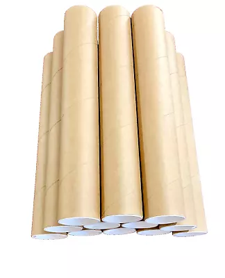 12 2.5  X 16.25  Heavy-duty Mailing Tubes With End Caps #2 • $9.88