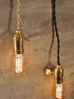 Vintage Industrial Pendant Light - Machine Age Lamp • $38.99