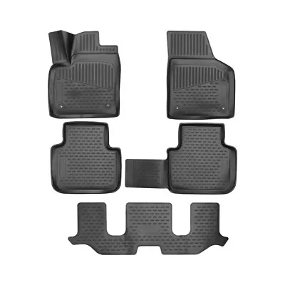 Floor Mats Liner For VW Atlas 2018-2024 Bucket Seat All Weather TPE Black 5 Pcs • $99.90