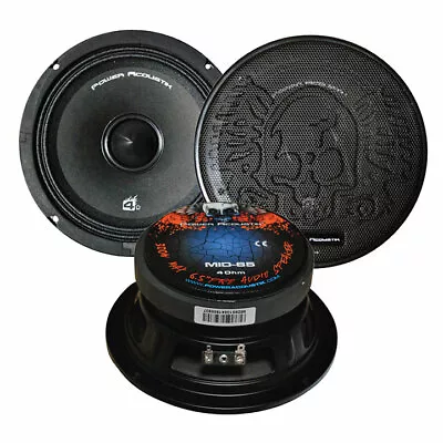 Power Acoustik MID-65 6.5  300 Watt Midrange Bass Driver Car Stereo Speake-One • $44