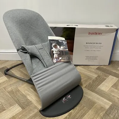 Baby Bjorn - Babybjörn Ergonomic Bouncer Bliss - Light Grey - 3D Jersey RRP£210 • £150