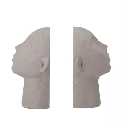 Abigail Ahern Sculpted Face Bookends • £30